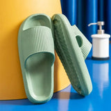 VIP Link Thick Platform Slippers Women Men Home Bathroom Soft EVA Sandals Woman 2023 Summer Non-slip Beach Flip