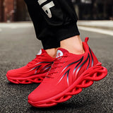 Men's Sneakers Fashion Mesh Casual Shoes Lightweight Comfortable Running Shoes Lac-up Vulcanize Walking Shoes Zapatillas
