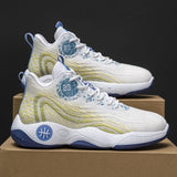 Men's Basketball Shoes New Four Seasons Fashion Thick Sole Anti Slip Sports Lightweight Football Shoes Running Casual