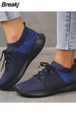 Women Slip on Mesh Light Breathable Running Shoes Woman Walking Platform Comfortable Female New Casual
