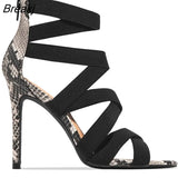 for Women High Heel Female Shoe Buckle Summer High-heeled Girls Comfort New Fashion Stiletto Strap Peep Toe