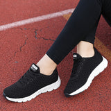Breakj 2023 New Flying Weaving Women's Shoes Korean Version Of Light Women's Shoes Lace Casual Shoes Fashion Sneakers