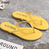 Slippers Women New Trend Simple Flip-flops Fashion Flat Bottom Outer Wear Non-slip Flip-flops Beach Sandals and