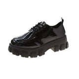 platform Women Loafers Classic Platform Chunky Heel Ladies Pumps Female Mary Jane Derby Lolita Sweet Round Toe College