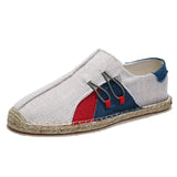Linen Breathable Casual Flats Shoes Mens Espadrilles Loafers Fashion Men Canvas Shoes Fisherman Shoe Driving