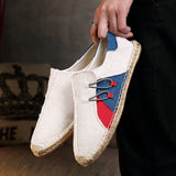 Linen Breathable Casual Flats Shoes Mens Espadrilles Loafers Fashion Men Canvas Shoes Fisherman Shoe Driving