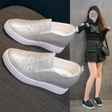 Breakj Height Women's Shoes 2023 New Autumn Casual Shoes And Sneakers Children's Water Drilling Tourism