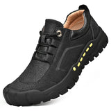 Leather Shoes Men lace up Casual Sneakers outdoor Soft cow Leather Men Shoes Moccasins Tooling Shoes men
