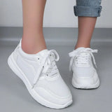 Size Fashion Pink Platform Sneakers Women Light Weight Casual Sports Shoes Woman 2024 Spring Mesh Breathable Walking