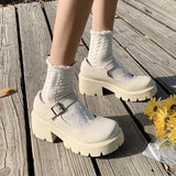 Lolita Women Japanese Style Mary Jane Vintage Girls High Heel Platform College Student Tacones Mujer Escarpins