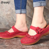 New Leisure Shoes Sports Shoes Baotou Middle Heel Slope Heel Women's Sandals Outdoor Slippers womens Shoes Comfort