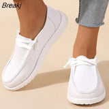 Women Shoes Casual Sneakers Ladies Canvas Breathable Lace Up Vulcanized Shoes Sock Spring Platform Fashion Female Flat