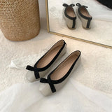 And Luxurious French Women's Shoes Flat-Soled Fairy Design Single Shoes Female Minority Square Head Retro Soft Leather With A Foot On Grandma's