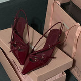 Summer Sexy High Heels Women Sandals Shoes New Pointed Toe Dress Party Shoes Fashion Outdoor Walking Pumps Mujer