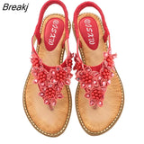 New Summer Women Round Toe Flat Sandals Comfortable Outdoor Sports Beach Soft Bottom Opened Toe Fashion Casual