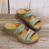 Fish Mouth Artificial PU Women's Sandals Unlimited Breathable Flat Heel Women's