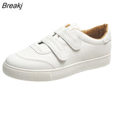Women's Vulcanize Shoes Sneakers Candy Color Hook & Loop Canvas Shoes White Sneakers Women Rubber Ladies