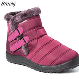 Women Boots Waterproof Snow Boots Female Plush Winter Boots Women Warm Ankle Botas Mujer Winter Shoes Woman Plus Size 43