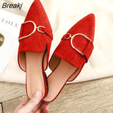 Women's Autumn Shoes Spring Outdoor Woman Mules Platform Slippers Flat Rubber Shoes Fashion Casual Moccasins 2023 Female size