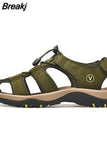 Leather Men Shoes Summer New Large Size Men's Sandals Men Sandals Fashion Sandals Slippers Big Size