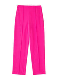 Sleeve Blazer Pant Sets Women Fashion Single Button Jacket Zipper Trousers Autumn Winter Office Outfits Outwear
