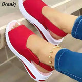 2021 Women Casual Sandals Summer Shoes Hemp Flats Platform Ladies Bowknot Buckle Strap Fashion Woman New Peep Toe