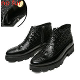 Classic Men Boots lace up High Quality Leather Men Dress Shoes fashion Outdoor Autumn Man Moccasins Men Ankle