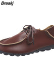 Women Flats Shoes Low Heel Women's Moccasins Ballet Shallow Female Shoes Lace Up Woman Shoes Loafers Footwear Zapatos De