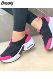 Mujer Women's Shoes 2023 Fashion Mesh Casual Sport Shoes Platform Wedge Sneakers Plus Size Flats Zapatillas