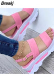 Fashion Wedge Female Platform Buckle Strap Street Summer Outdoor Shoes Punk Beach Wedges Women Sandals Sandalias De
