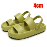 Women Summer Beach Platform Sandals Green Soft Sole EVA Slides Woman Fashion Non-slip Outdoor Slippers Female Comfortable