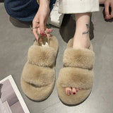It And Wear It! Online Celebrity Hairy Slippers Women Wear New Style Fairy Ins Chao Slippers In Autumn And Winter Of