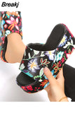 Women Wedge Slippers Platform Flip Flops Outdoor Beach 2023 Sandals Ladies Slides Indoor Zapatillas Mujer