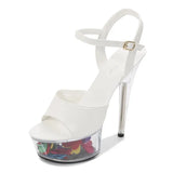 Sandals Woman Drag Queen High Heels 13-15CM Platform Ladies Sandals Open Toe Women Wedding Shoes Sandals Big Size