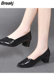 Fashion Women Leather 3cm High Heels Lady Pointe Toe Gold Heels Sandals Female Wedding Bridal Shoes Women's High Heel