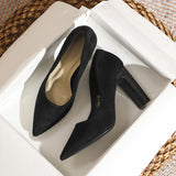 Style Pumps Pointed Black High Heels for Women 5cm 7cm 9cm Versatile Commuting Single Shoes Fashion Heels Women