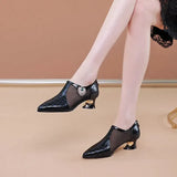 Bottes Women Fashion Shining High Quality Lace Up Shoes for Autumn Lady Casual Red Winter Leather Heel Boots Zapatos