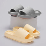 New Thick Platform Slippers for Women Summer Eva Soft Sole Non Slip Home Slides Woman Solid Thick Bottom Beach Flip