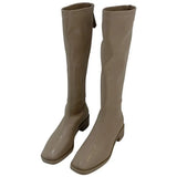 Boots And Velvet Boots 2024 New Knight Boots White Boots Online Celebrity Skinny Boots Online Celebrity