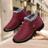 Hiking Shoes Winter Men Boots Warm Plush Waterproof Non-slip Outdoor Walking Shoes Ankle Snow Boots for Women Zapatos