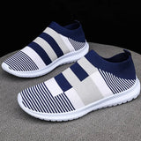 Color Knit Breathable Sneakers for Women 2023 Non Slip Soft Sole Casual Flats Woman Plus Size Slip On Sock Shoes