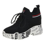 Womens Sneakers Women's Designer Shoes Tennis Female Woman Fashion Trainers Heels Summer Autumn PU Fabric Retro