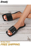 Slippers New Roman Casual Flat Slippers Outside Wear Seaside Beach Flip-Flops Plus Size 42 Womans Shoes Zapatos De