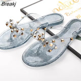 Women Flip Flops Slippers Slide Sandals Beach Soft Sole Flat Sandals Women Shoes Outdoor Slippers Bow Elegant Women