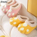 Cute Cat Paws Furry Slippers Funny Indoor Home Fluffy Slides Female Floor Kawaii Shoes Slippers Lovely Cat Cotton