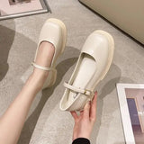 Woman Flats Clogs Platform Casual Female Sneakers Oxfords Modis All-Match British Style Dress Creepers New Leather Cross