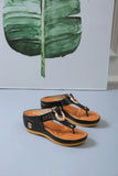 Women New Summer Sandals Open Toe Beach Shoes Flip Flops Wedges Comfortable Slippers Cute Sandals Plu Size 35~43 Chaussure