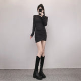 Brown Thick Heeled High Boots Children Look Thinner In Autumn And Winter Than Knee Boots, High Heeled Knight Boots, Thick Soles And Thin