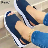 2021 Women Casual Sandals Summer Shoes Hemp Flats Platform Ladies Bowknot Buckle Strap Fashion Woman New Peep Toe