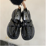 Love Shoes Women's 2024 Autumn New Style Thick Soles Heighten Minority Retro Shoes Single Shoes Are Super